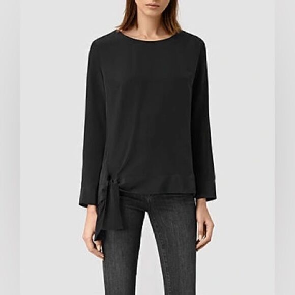 Allsaints Neely Long Sleeve Top - Picture 1 of 12